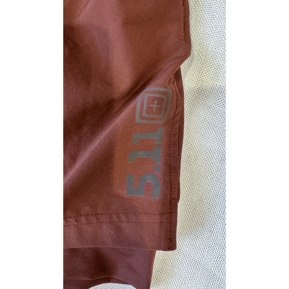 5.11 tactical Men’s PT-R Havoc Pro 5.5 Shorts Red Size Large - Picture 5 of 11